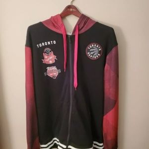 UNK NBA Toronto‎ Raptors Zipped Front Premium Hoodie Sweatshirt Men XXL- NEW